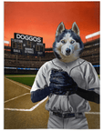 'The Baseball Player' Personalized Pet Blanket