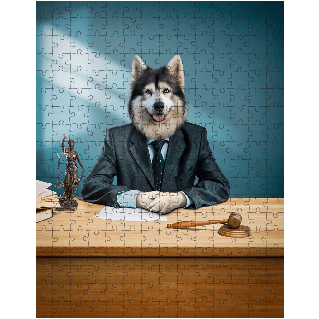 &#39;The Lawyer&#39; Personalized Pet Puzzle