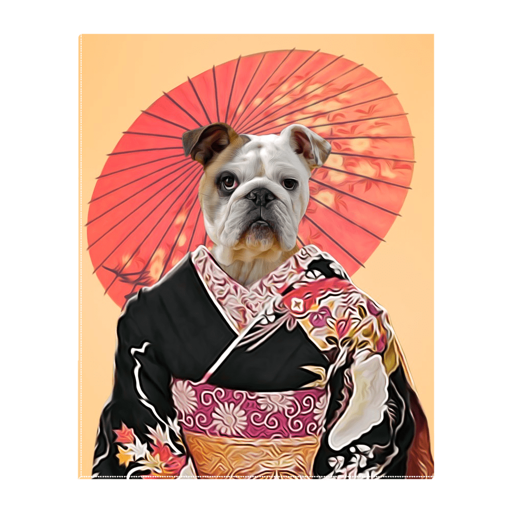 'Memoirs of a Doggeisha' Personalized Pet Standing Canvas