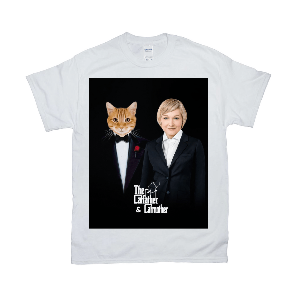 Camiseta personalizada &#39;El padre gato y la madre gato&#39;