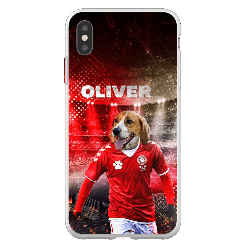 &#39;Denmark Doggos Soccer&#39; Personalized Phone Case