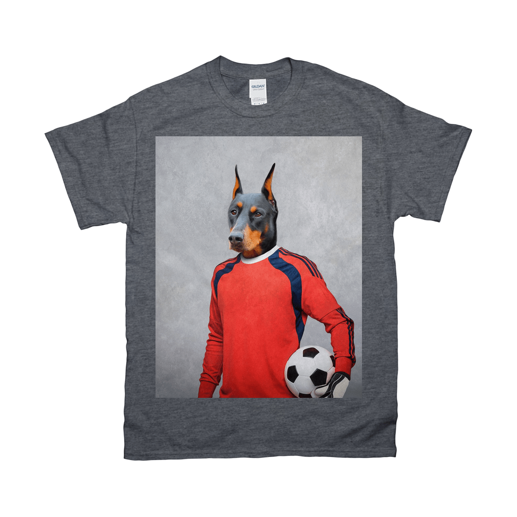 &#39;The Soccer Goalie&#39; Personalized Pet T-Shirt