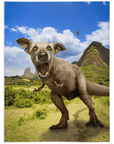 Manta personalizada para mascotas 'Pawasaurus Rex' 