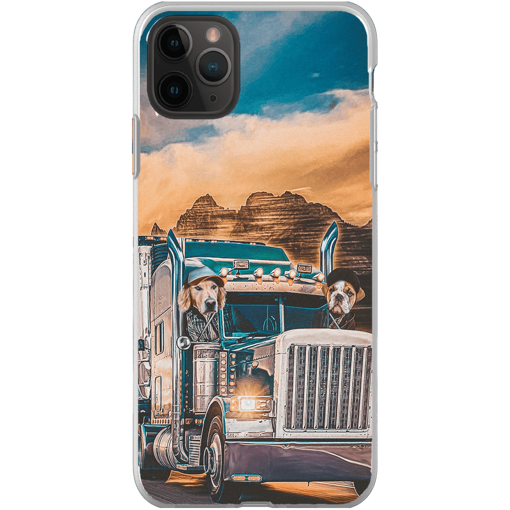 &#39;The Truckers&#39; Personalized 2 Pet Phone Case