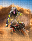 'The Motocross Rider' Personalized Pet Puzzle
