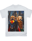 'Superdog & Aquadog' Personalized 2 Pet T-Shirt