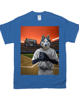 'The Baseball Player' Personalized Pet T-Shirt