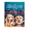 Load image into Gallery viewer, &#39;Doggos of Los Angeles&#39; Personalized 2 Pet Standing Canvas
