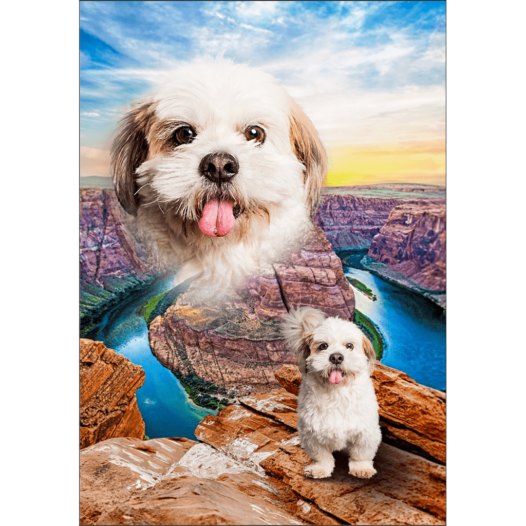 Póster personalizado para mascotas &#39;Majestic Canyon&#39;