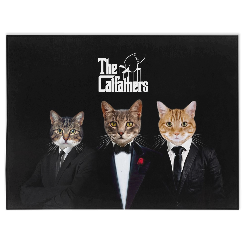 Manta personalizada para 3 mascotas &#39;The Catfathers&#39; 