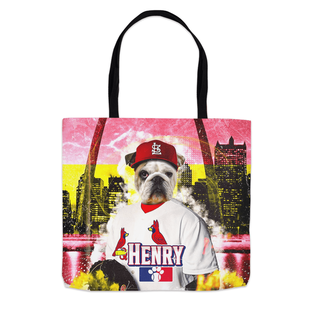&#39;St. Louis Cardipaws&#39; Personalized Tote Bag