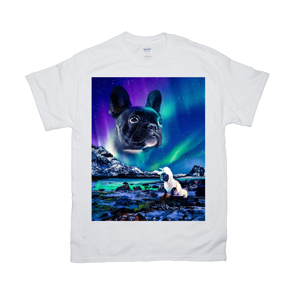 &#39;Majestic Northern Lights&#39; Personalized Pet T-Shirt