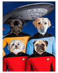 'Doggo-Trek' Personalized 4 Pet Poster