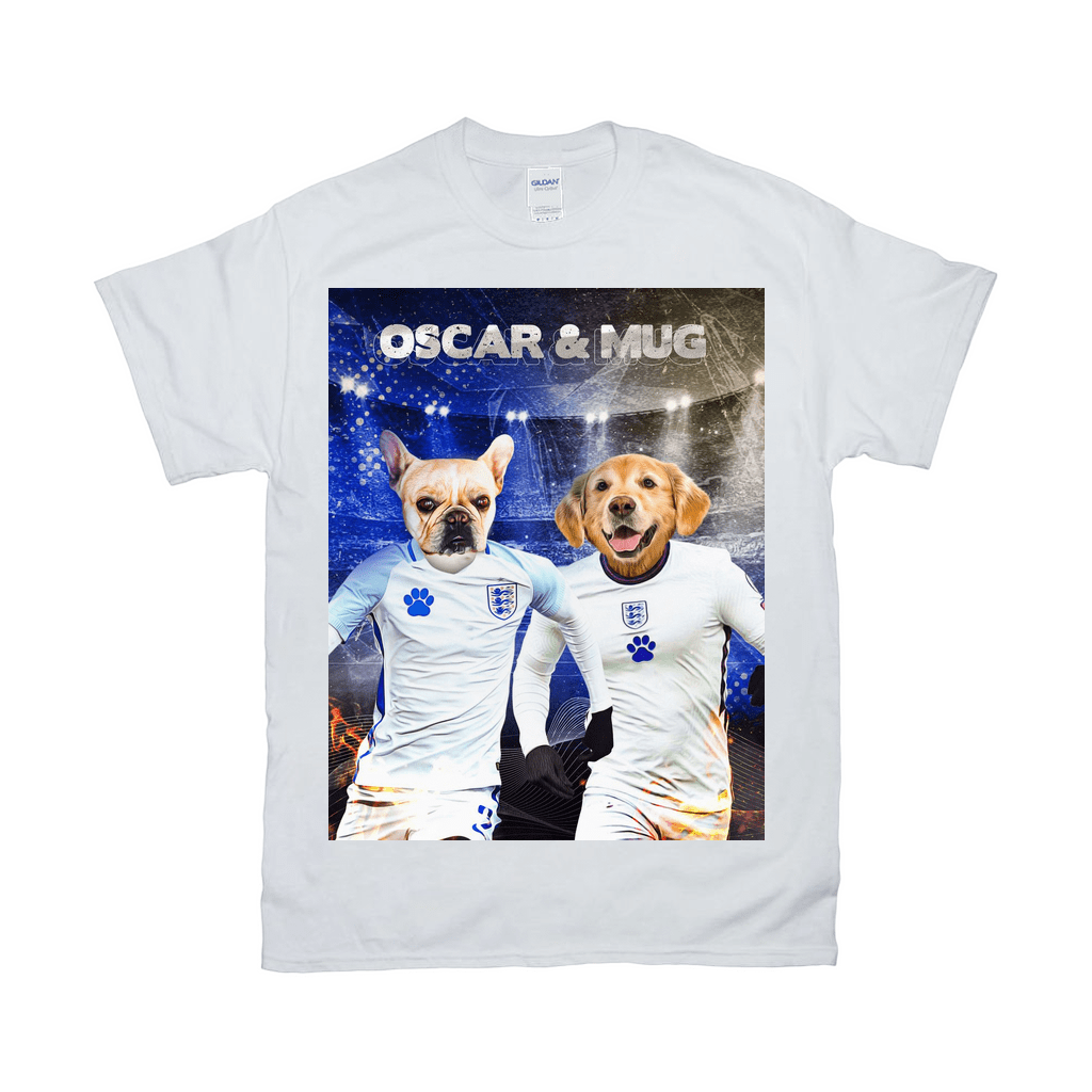 Camiseta personalizada para 2 mascotas &#39;England Doggos&#39;