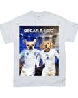 Camiseta personalizada para 2 mascotas 'England Doggos'