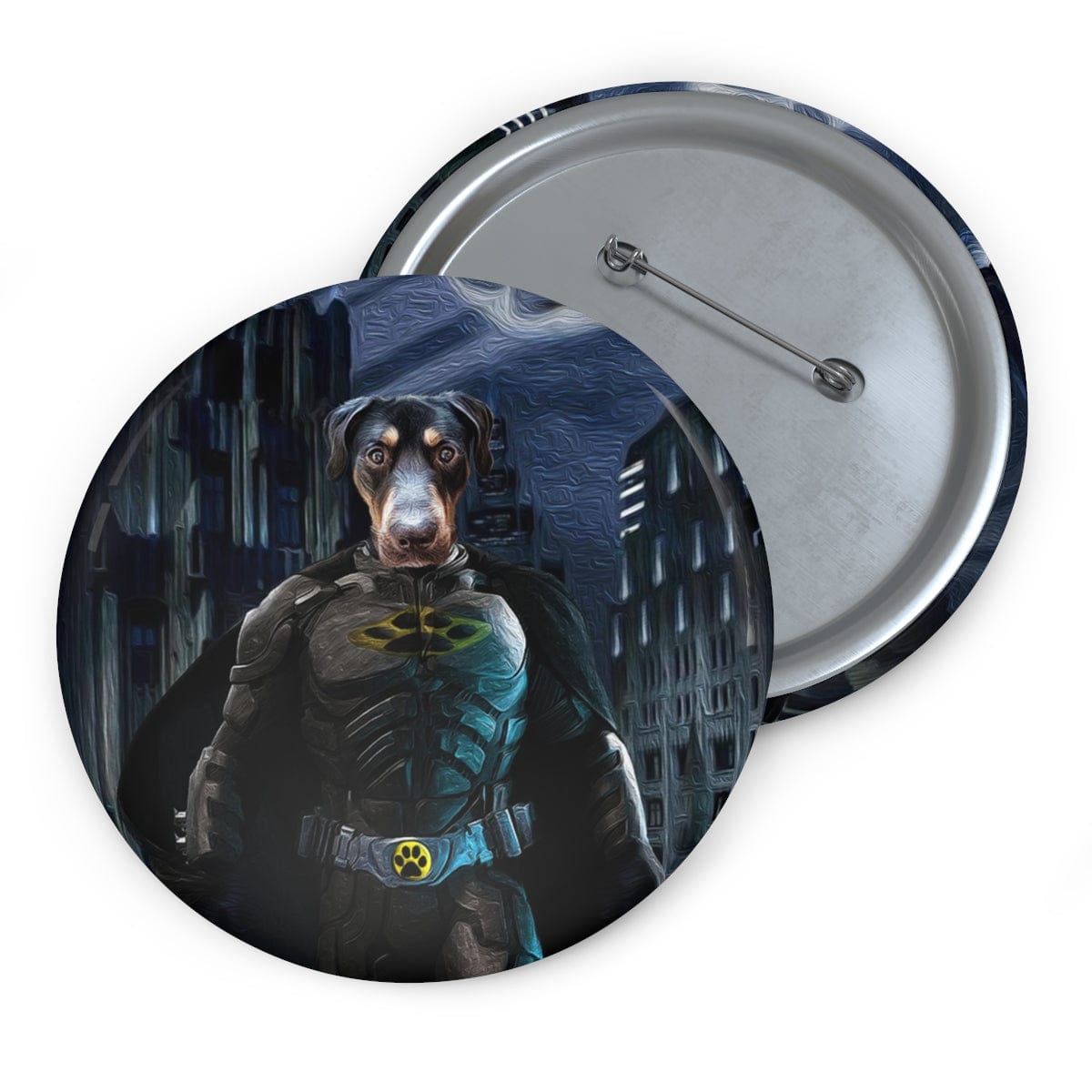 El pin personalizado de Batdog 