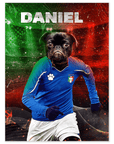 'Italy Doggos Soccer' Personalized Pet Poster