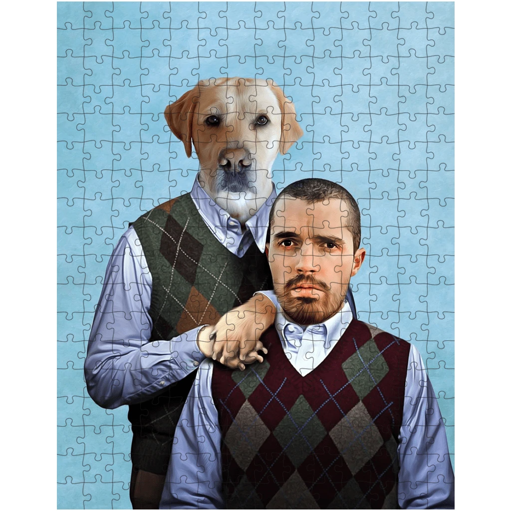 &#39;Step Doggo &amp; Human&#39; Personalized Puzzle