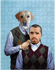 'Step Doggo & Human' Personalized Puzzle