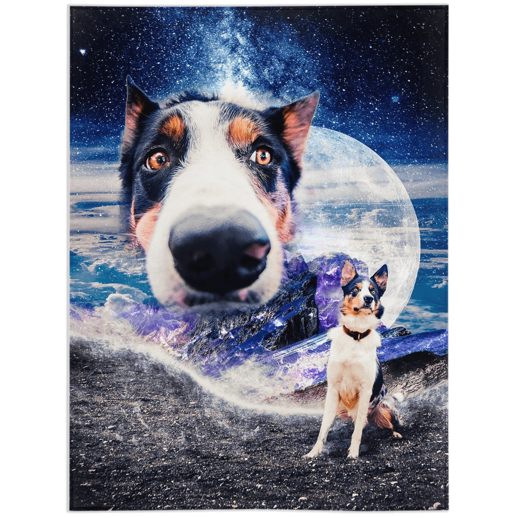 &#39;Doggo in Space&#39; Personalized Pet Blanket