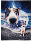 Manta personalizada para mascotas 'Doggo in Space' 