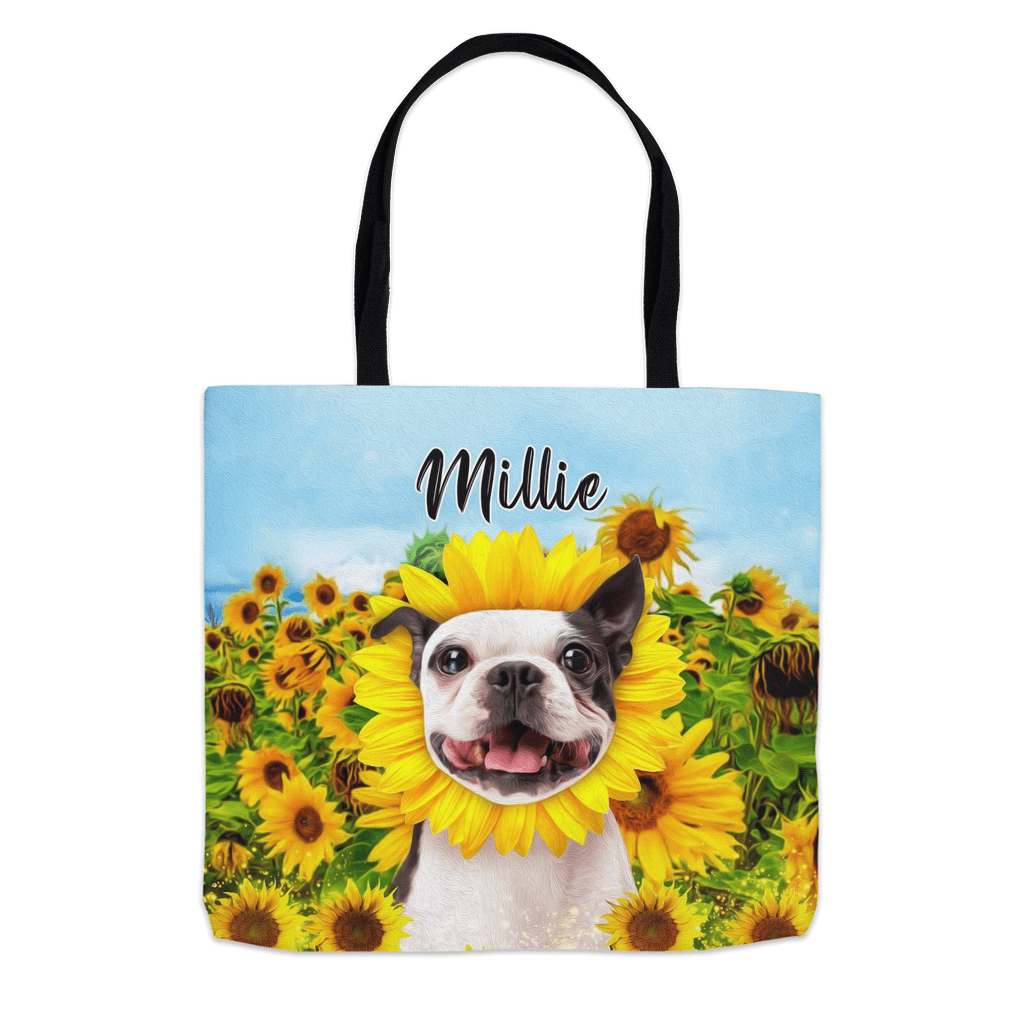 &#39;The Sunflower&#39; Personalized Tote Bag