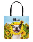 'The Sunflower' Personalized Tote Bag