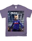 Camiseta personalizada para mascotas 'France Doggos Soccer'
