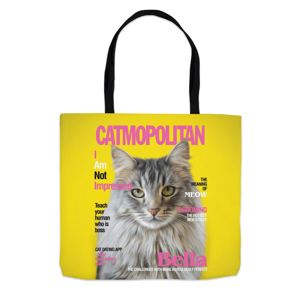 &#39;Catmopolitan&#39; Personalized Tote Bag