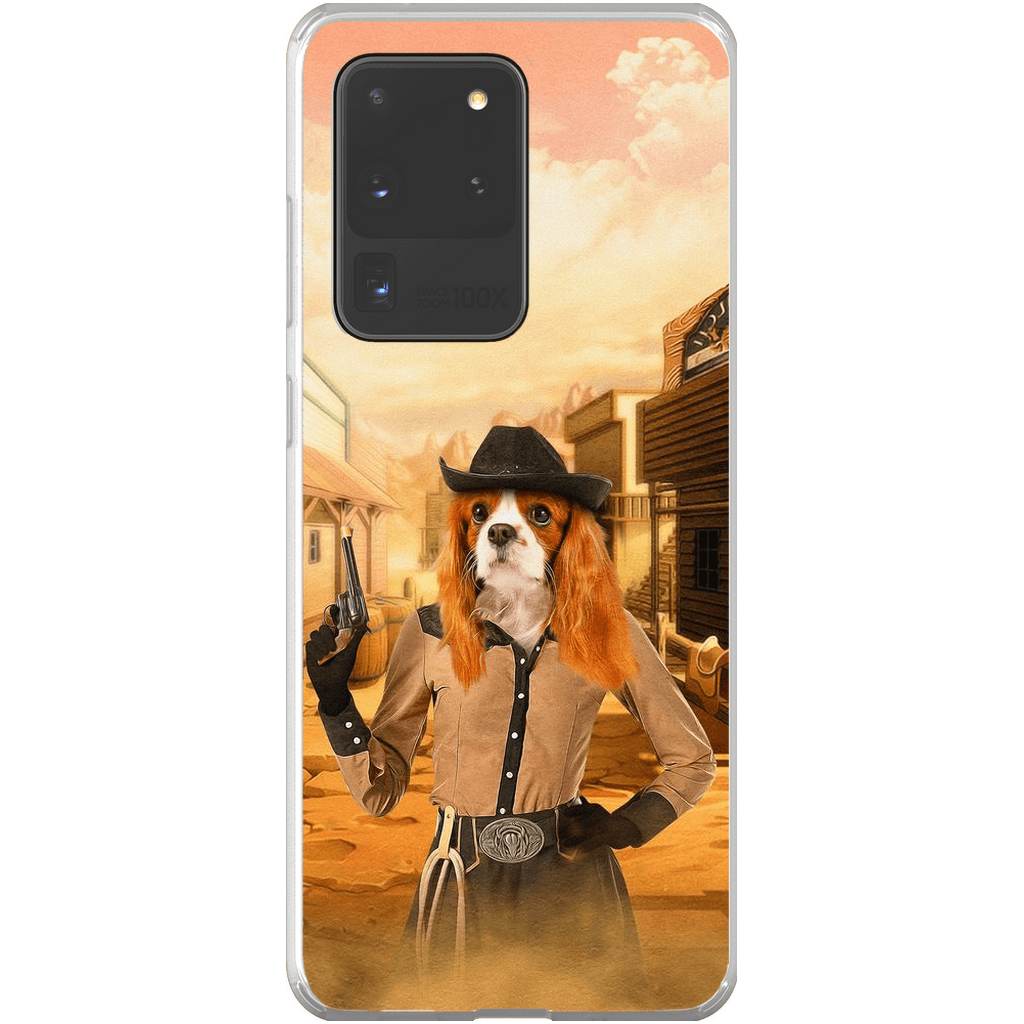 &#39;The Cowgirl&#39; Personalized Phone Case