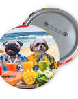 The Beach Dog(s) ( 1 - 4 Pets) Custom Pin