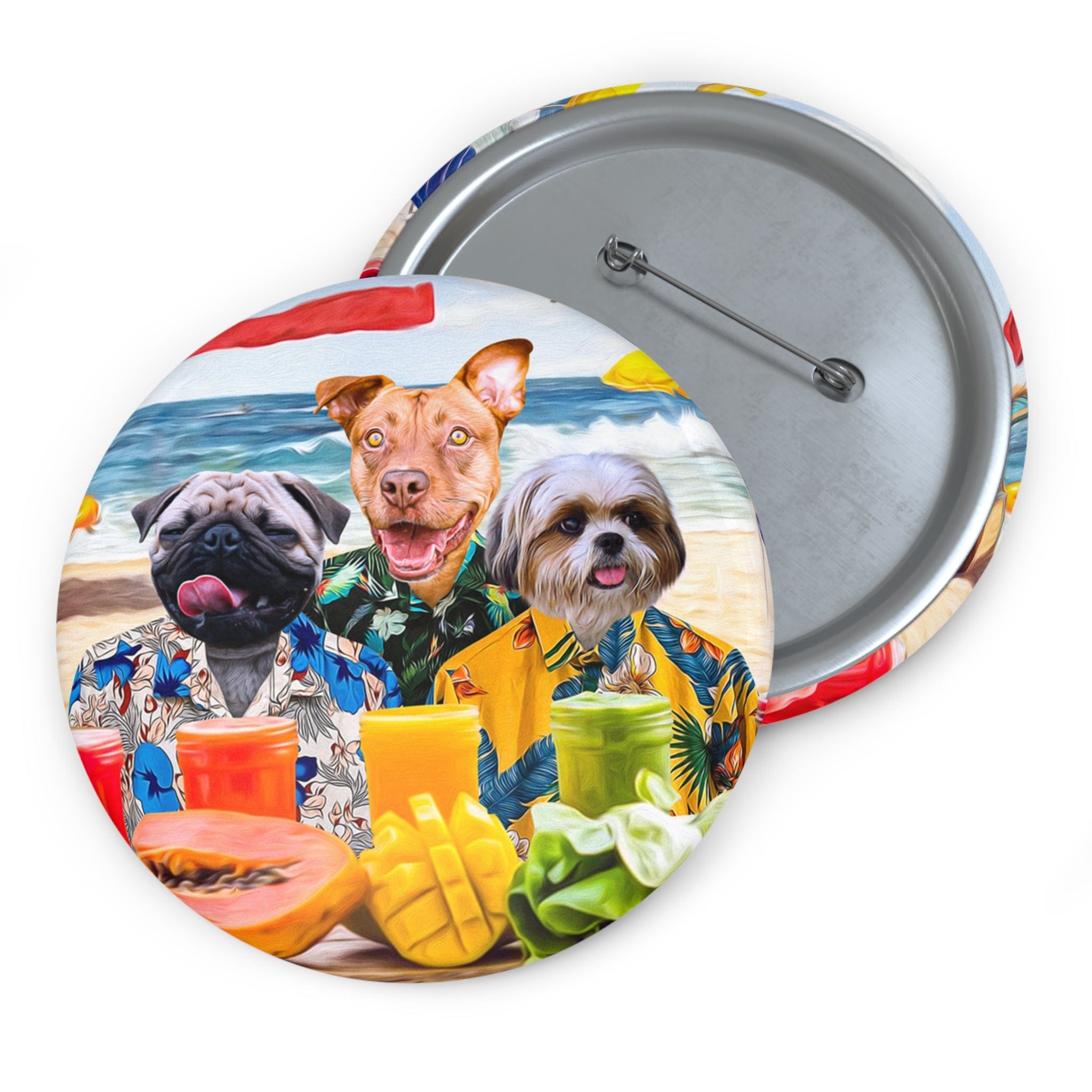 Pin personalizado The Beach Dog(s) (1 - 4 mascotas) 