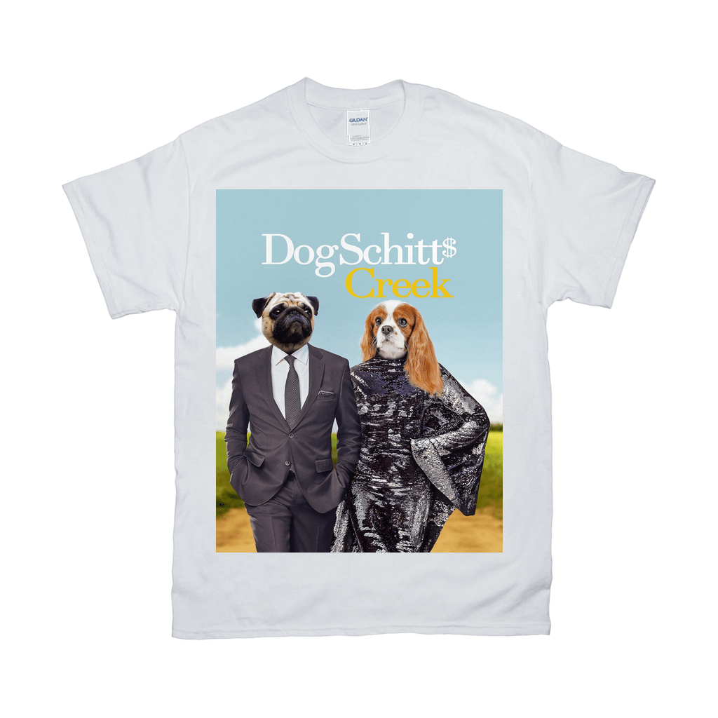 Camiseta personalizada para 2 mascotas &#39;DogSchitt&#39;s Creek&#39; 