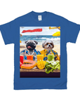 Camiseta personalizada para 2 mascotas 'The Beach Dogs' 