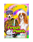 Lienzo personalizado para 2 mascotas 'The Fresh Pooch'