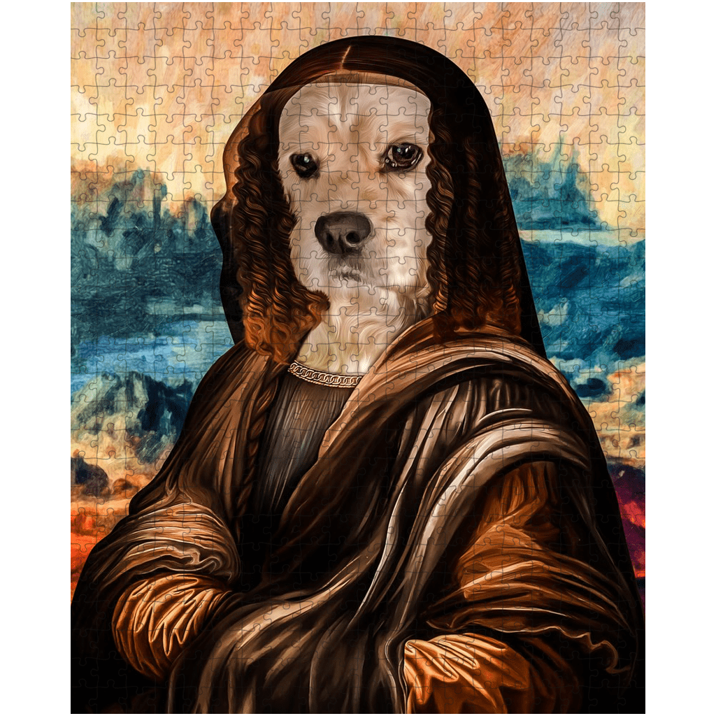 &#39;Dogga Lisa&#39; Personalized Dog Puzzle