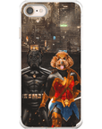 'Batdog & Wonder Doggette' Personalized 2 Pet Phone Case