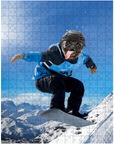 'The Snowboarder' Personalized Pet Puzzle