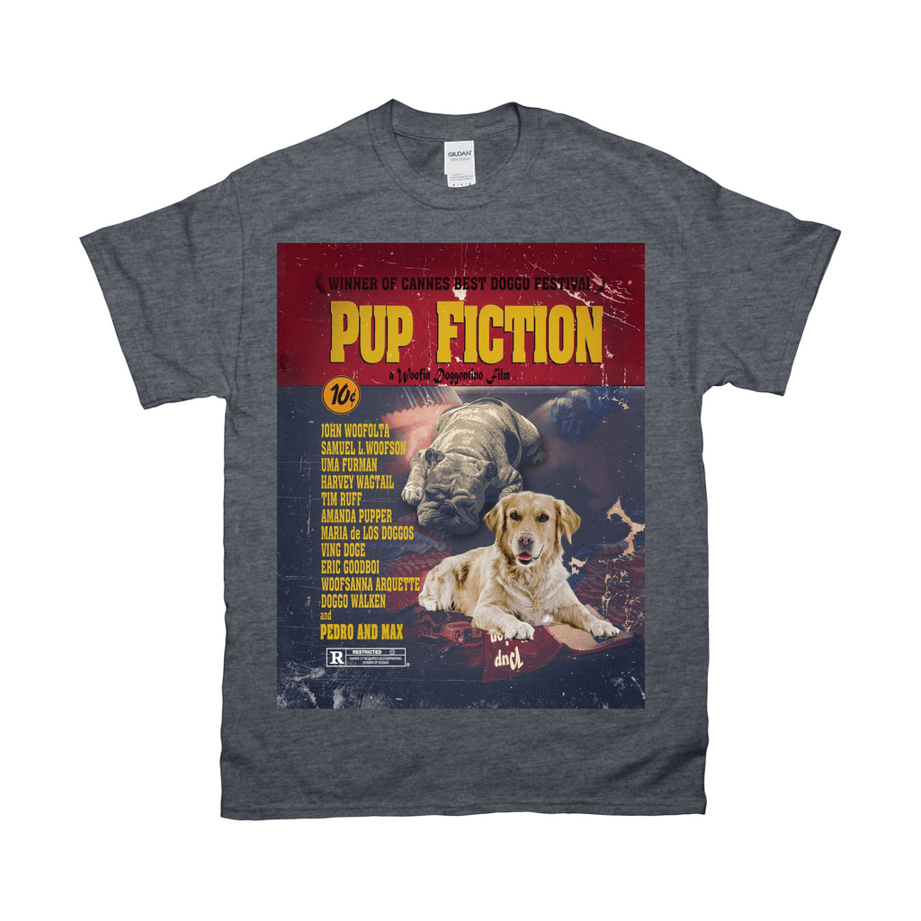 'Pup Fiction' Personalized 2 Pet T-Shirt