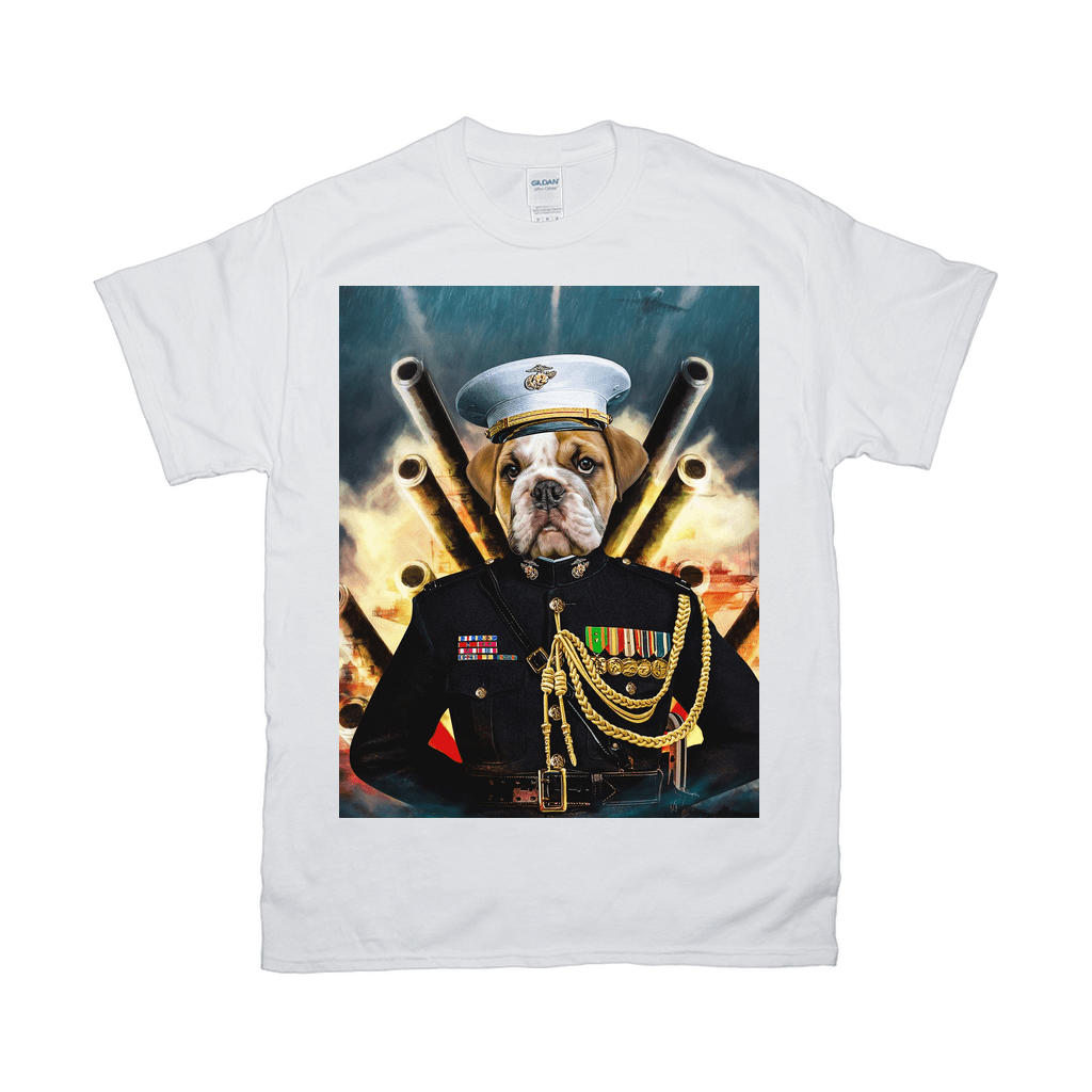 &#39;The Marine&#39; Personalized Pet T-Shirt