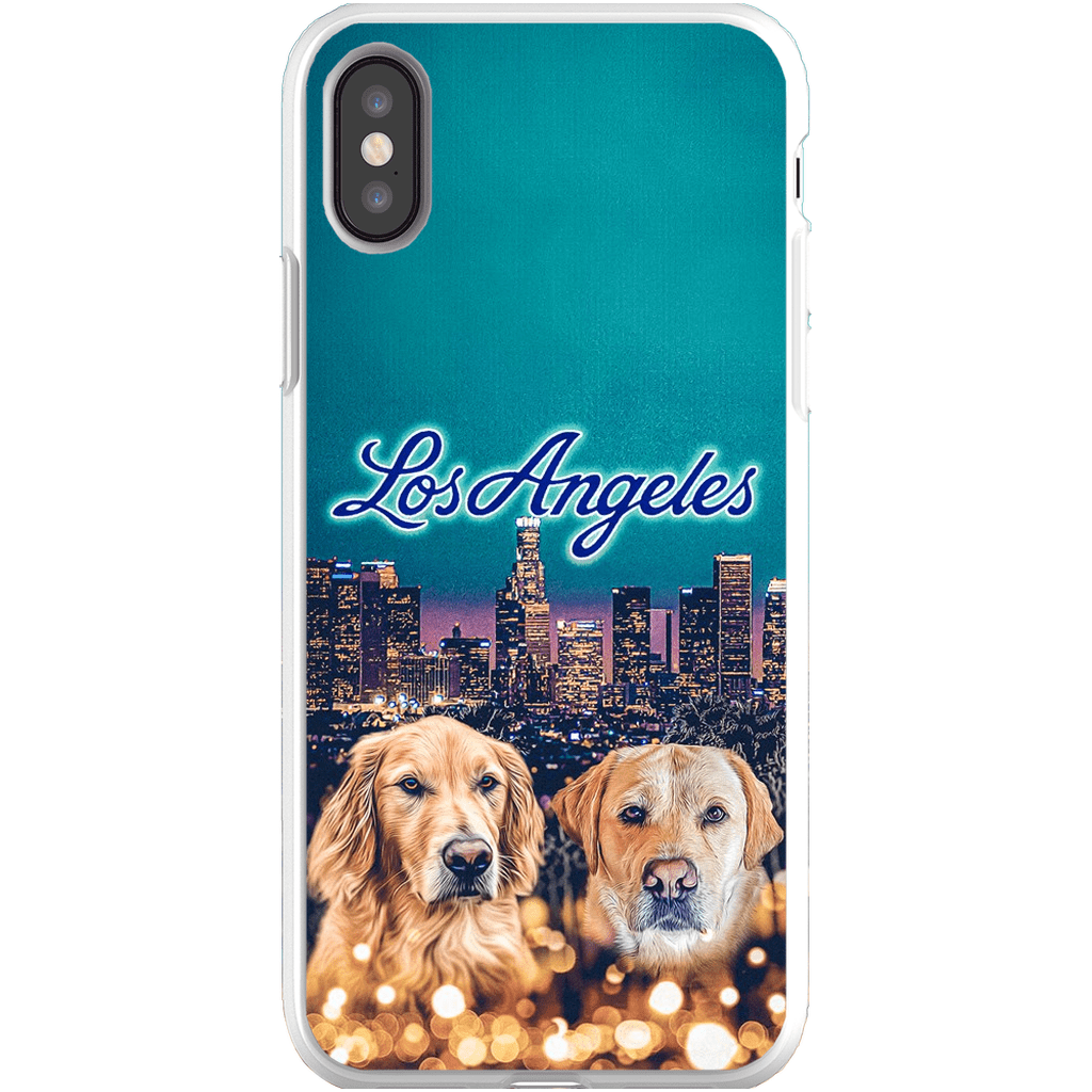 &#39;Doggos of Los Angeles&#39; Personalized 2 Pet Phone Case