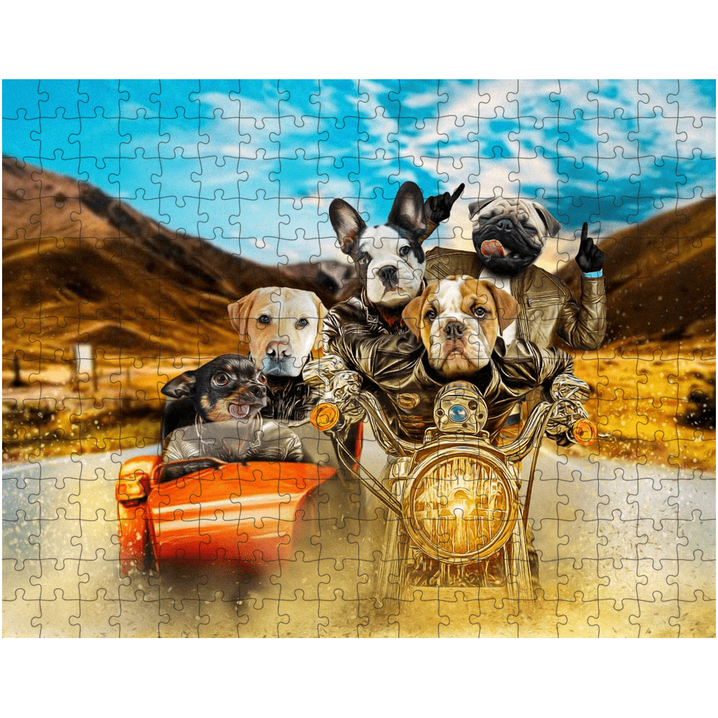 &#39;Harley Wooferson&#39; Personalized 5 Pet Puzzle
