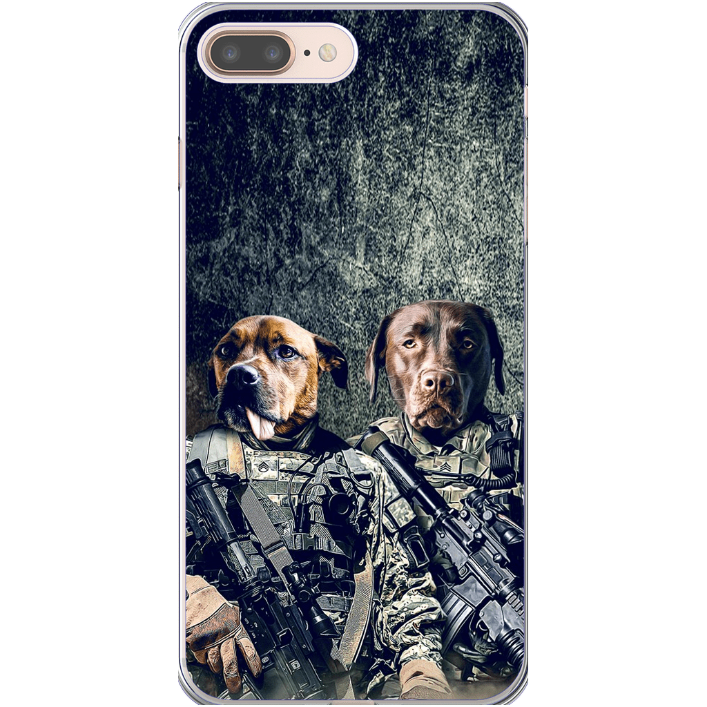 &#39;The Army Veterans&#39; Personalized 2 Pet Phone Case