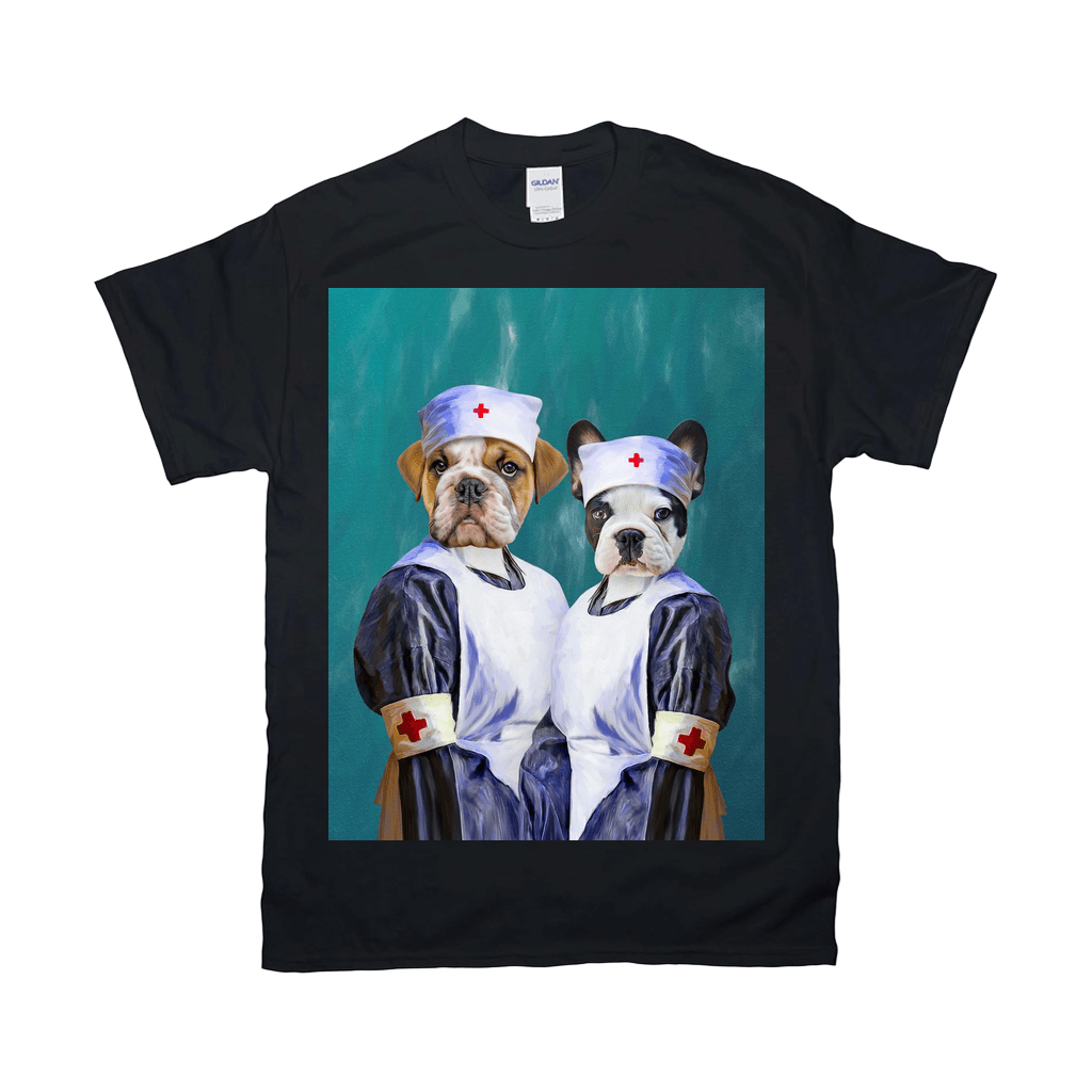 Camiseta personalizada con 2 mascotas &#39;Las Enfermeras&#39; 