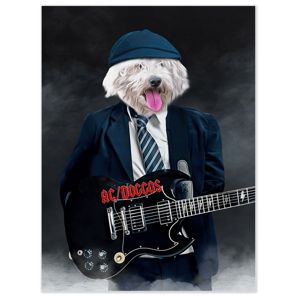 &#39;AC/Doggo&#39; Personalized Pet Poster