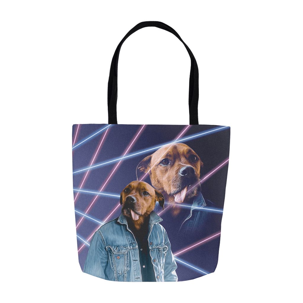 &#39;1980s Lazer Portrait&#39; Personalized Tote Bag