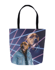 '1980s Lazer Portrait' Personalized Tote Bag