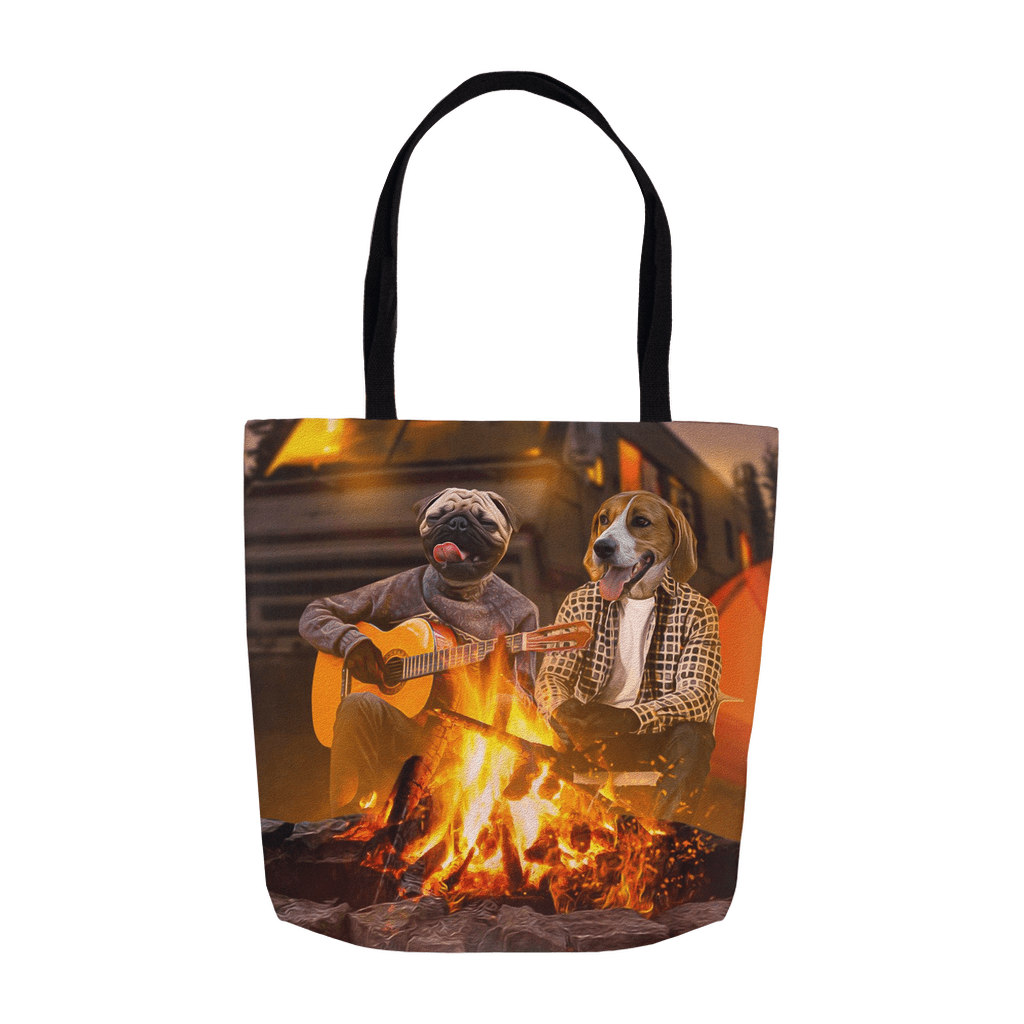 &#39;The Campers&#39; Personalized 2 Pet Tote Bag