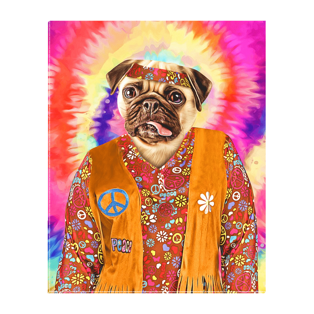 &#39;The Hippie (Female)&#39; Personalized Pet Standing Canvas