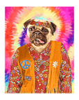 'The Hippie (Female)' Personalized Pet Standing Canvas